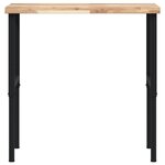 vidaXL Établi 100x60x(73-99 5) cm bois de chêne massif rectangulaire