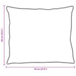 vidaXL Oreiller Blanc 60 x 70 cm 130gsm 100  coton