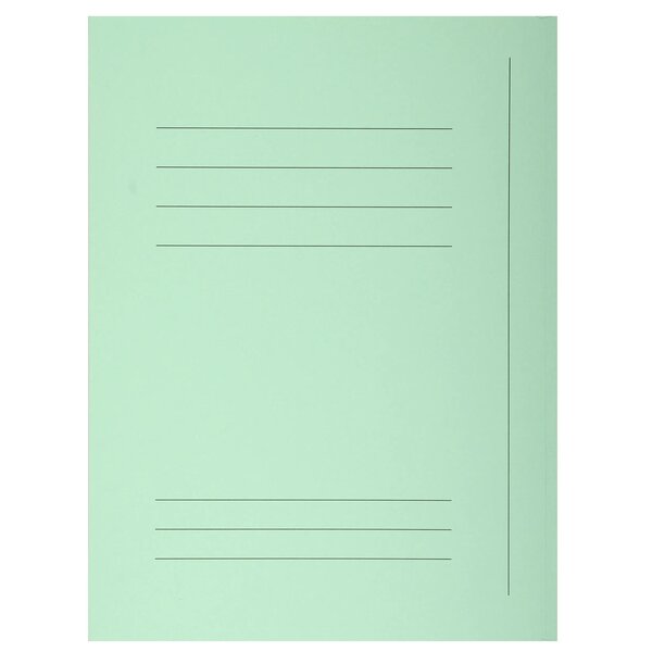 Paquet 50 Chemises Imprimées 3 Rabats Super 210 - 24x32cm - Vert Clair - Exacompta