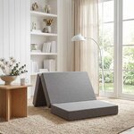 vidaXL Canapé-lit pliable 90 x 67 x 45 cm Gris clair