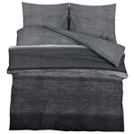 vidaXL Ensemble de housse de couette gris foncé 200x200 cm Coton