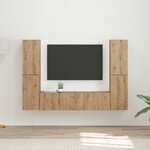 vidaXL Ensemble meuble TV 6 Pièces Chêne artisanal Bois d'ingénierie