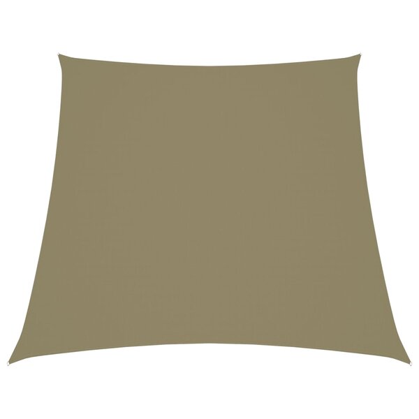 vidaXL Voile de parasol Tissu Oxford trapèze 3/4x3 m Beige
