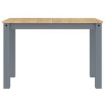 vidaXL Ensemble à manger Panama 3 Pièces gris bois de pin massif