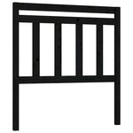 vidaXL Tête de lit Noir 96x4x100 cm Bois massif de pin