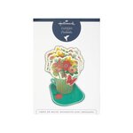 Carte pop up 3d - bouquet de fleurs - draeger paris