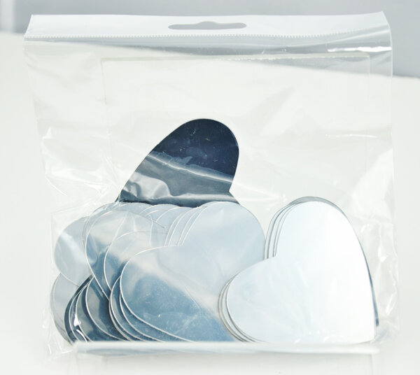 Miroir coeur adhésif 25 pièces