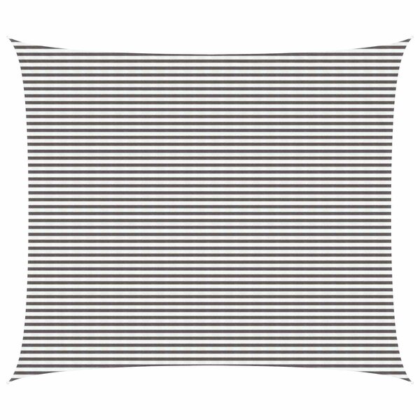 vidaXL Voile d'ombre 6 x 8 m HDPE Rectangulaire Gris clair et blanc