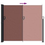 vidaXL Auvent latéral rétractable marron 180x500 cm