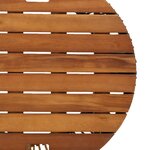 vidaXL Tables d'appoint de jardin 2Pièces dessus en bois beige poly rotin