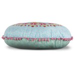 Happiness coussin décoratif wild rose 55x55 cm bleu