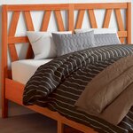 vidaXL Tête de lit cire marron 160 cm bois massif de pin