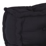 3 poufs modulaires vidaXL en tissu anthracite