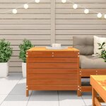 vidaXL Repose-pied jardin cire marron 62x63 5x53 5 cm bois pin massif