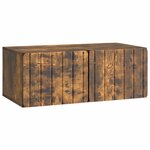 vidaXL Meuble TV mural 78 5 x 41 x 30 cm Chêne fumé Bois d'ingénierie