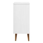 vidaXL Commode MOLDE Blanc 40x35x82 cm Bois de pin massif