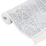 Vidaxl tapis gris clair 160x230 cm coton