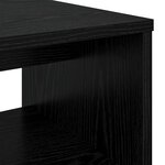vidaXL Meuble TV Chêne noir 60 x 35 x 40 cm Bois d'ingénierie