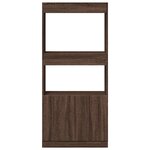 vidaXL Buffet haut chêne marron 63x33x140 cm bois d'ingénierie