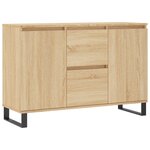 vidaXL Buffet chêne sonoma 104x35x70 cm bois d'ingénierie