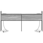 vidaXL Tête de lit de rangement Sonoma gris 200 cm Bois d'ingénierie