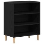 Buffet vidaXL Noir en Chêne 57x35x70 cm en Bois d'ingénierie
