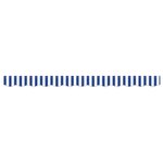 vidaXL Balustrade de store pour cadre de 2 5 m - Bleu et Blanc  dimensions 2 3x0 2 m