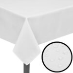 vidaXL Nappes de table 5 Pièces Blanc 190x130 cm