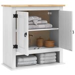 vidaXL Armoire suspendue Corona Blanc 70 x 33 x 71 5 cm Pin massif