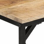 vidaXL Table à manger 110x55x75 cm bois de manguier massif brut
