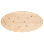 vidaXL Dessus de table 100x50x2 5 cm bois de pin massif ovale
