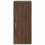 vidaXL Armoire murale de salle de bain avec étagère TULUM Chêne brun