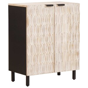 vidaXL Buffet Finition Lavage Blanc 60 x 33 x 75 cm