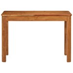 vidaXL Table à manger 110x55x76 cm bois d'acacia massif
