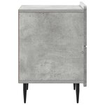 vidaXL Cabinet de chevet 2 Pièces Gris béton 43 x 34 5 x 49 5 cm