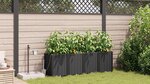 vidaXL Jardinières de jardin 1 pc Noir 160 x 40 x 52 cm Plastique
