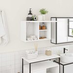 vidaXL Armoire murale de bain blanc 60x25x40 cm bois d'ingénierie