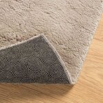 vidaXL Tapis doux à poils moyens et lavable HUARTE Sable 1000 x 80 cm