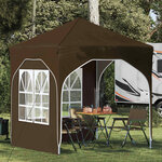 vidaXL Tente de fête pop-up 192 x 192 x 245 cm Taupe