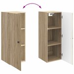 vidaXL Armoire Murale Chêne Sonoma 33 x 34 5 x 90 cm Bois d'ingénierie