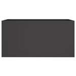 vidaXL Jardinière noir 62x30x29 cm acier