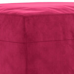 vidaXL Repose-pied Rouge bordeaux 70x55x41 cm Velours
