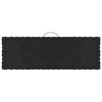 vidaXL Coussins de plancher de palette 4 Pièces Noir Coton