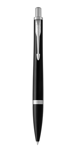 PARKER Urban - Stylo-bille, noir mat, pointe moyenne, attributs chromés, recharge bleue