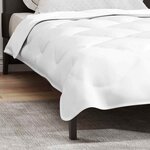 vidaXL Couettes & Duvets Blanc 155 x 200 cm Microfibre