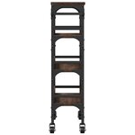 vidaXL Chariot de cuisine chêne marron 53x20x76 cm bois d'ingénierie