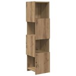 vidaXL Meuble d'angle Blanc 25 5x25x102cm Bois d'ingénierie