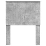 vidaXL Tête de lit avec tête de lit Gris béton 75 cm Bois d'ingénierie