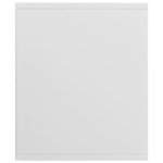 vidaXL Bibliothèque/Meuble TV Blanc brillant Bois d’ingénierie