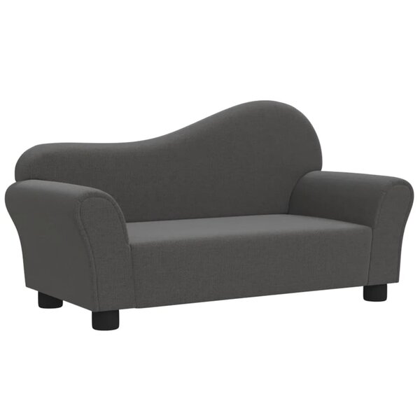 vidaXL Canapé pour enfants Gris clair Tissu